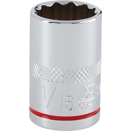 Channellock 1/2 In. Drive 11/16 In. 12-Point Shallow Standard Socket 333115